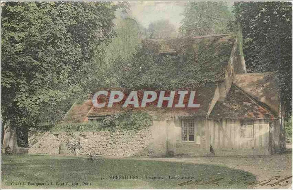 Versalhes - Trianon - As Cozinhas — Chèvre L. Fourquaux, L. F. et V. editor, Paris - Frente