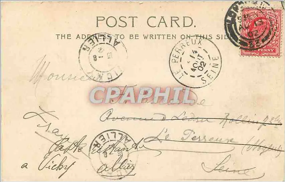 A Torre de Londres e o Tower Bridge — Valentine's Society — n° 1402 - Verso
