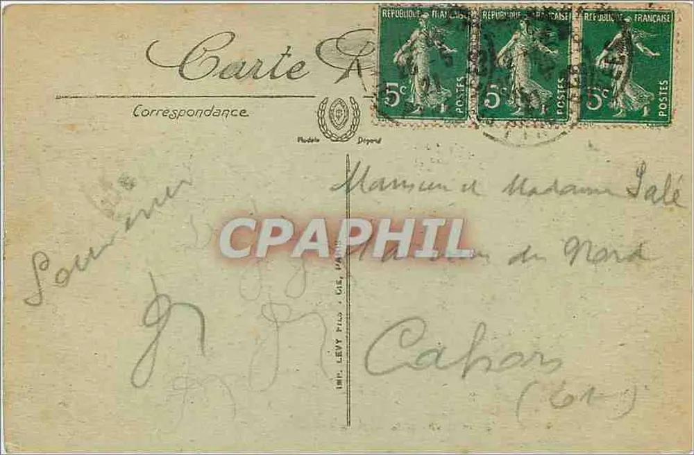 Lourdes — São Miguel e a Basílica — Imp. Levy fils, Cahors (61) - Verso