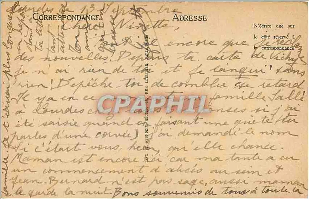 Lourdes — A Basílica — LL - Verso