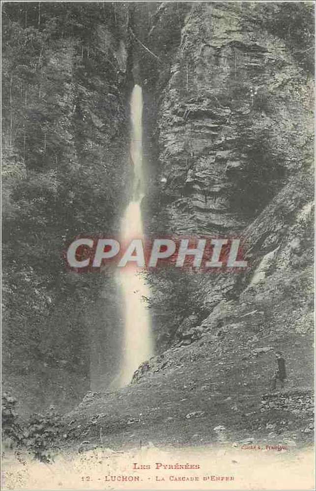 लुचॉन - एनफेर के झरना — पायरीनीज, फ्रैटिग्नी द्वारा छापा गया, संख्या 12 - आगे