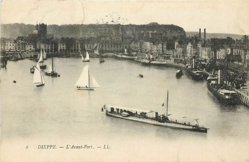 Dieppe — El Puerto Anterior — LL. - Anverso