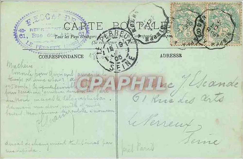Dieppe — El Puerto Anterior — LL. - Reverso