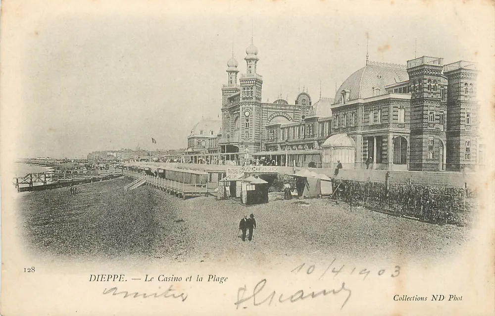 Dieppe — Le Casino et la Plage — Collections ND Phot n°128 - Recto