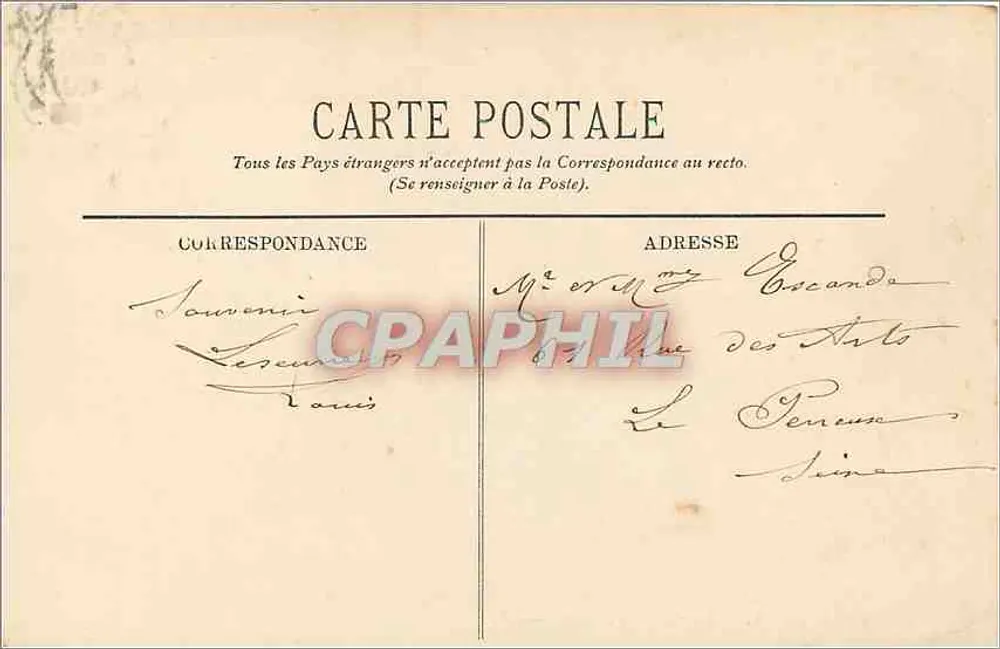 Chantilly — As Grandes Écuries — LL. — n° 118 - Verso