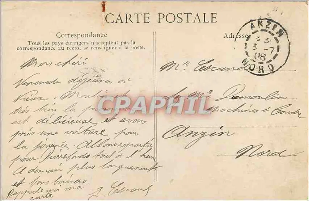 Palácio de Compiègne — Fachaça - Canto de Pare — Coleção especial, n°57 - Verso