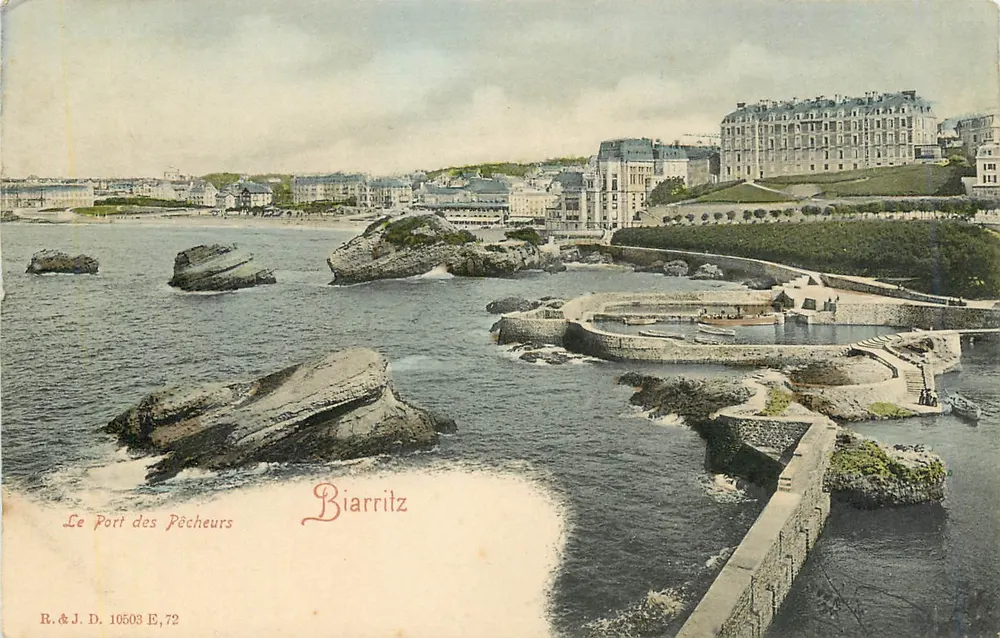 Il Porto dei Pescatori — Biarritz — R. & J. D. 10503 E,72 - Recto
