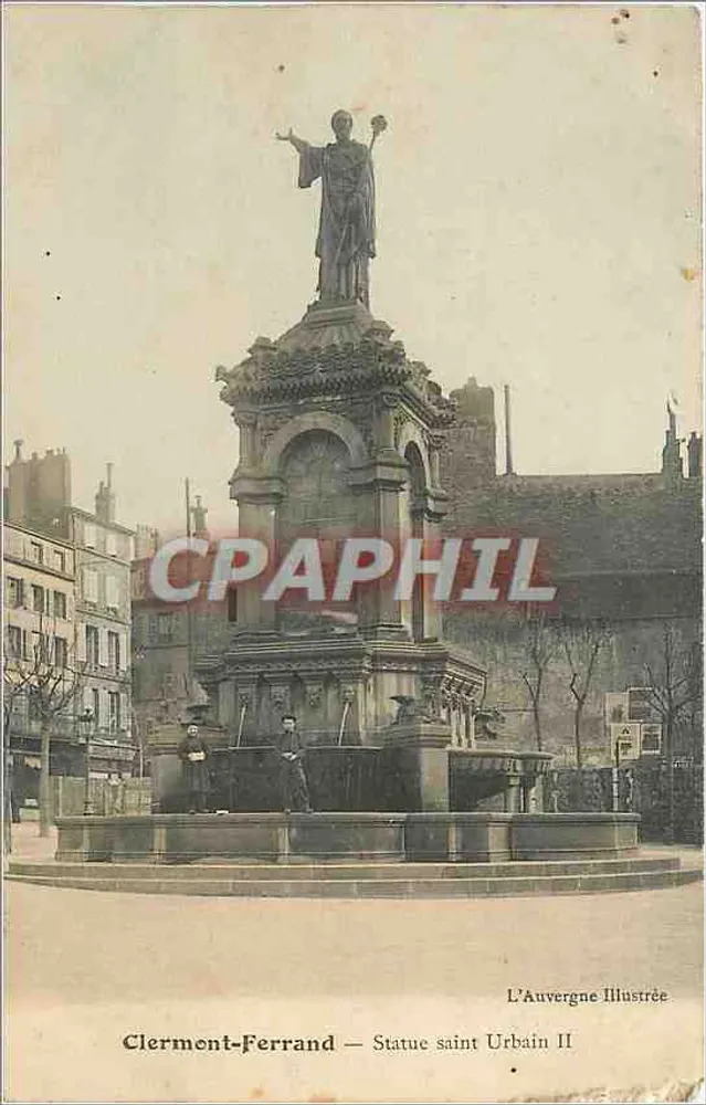 Clermont-Ferrand — Statua św. Urbana II — Auvergne Ilustrowana - Awers