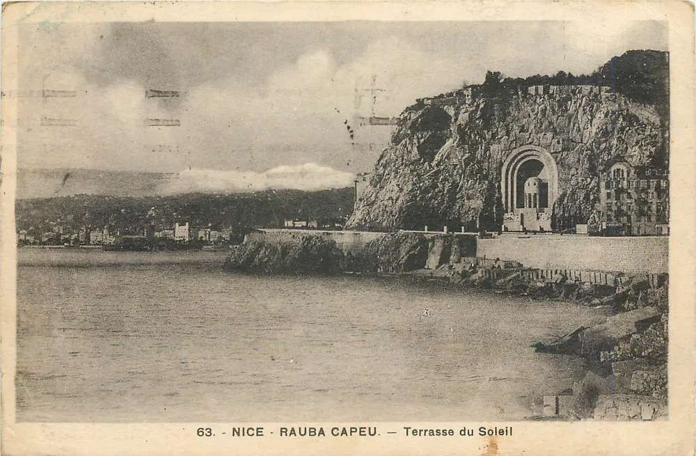 Nice - Rauba Capeu — Terrasse du Soleil — publisher L. Gillela et Cie, n° 63 - Front