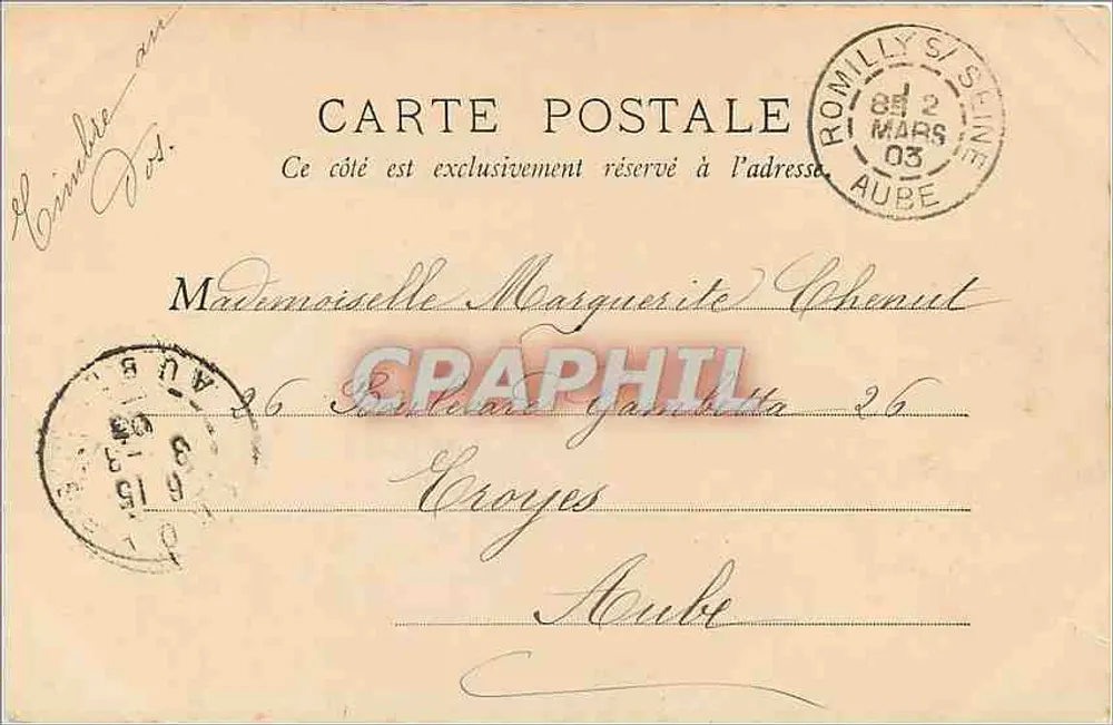 Tours — vue du pont et du quai avec vase décoratif — éditeur non visible - Verso