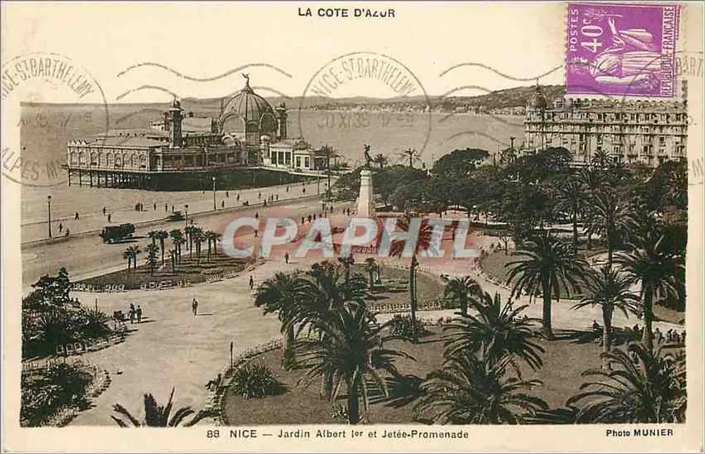 NICE — Jardin Albert Ier et Jetée-Promenade — Photo MUNIER - Recto