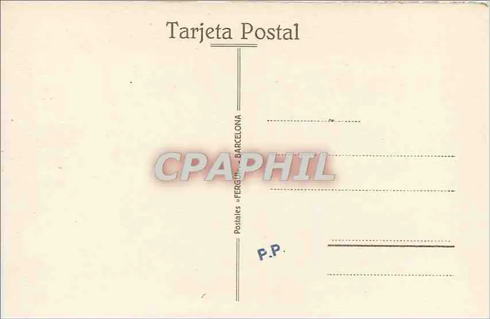 Barcelona - Teilansicht des Hafens — Verlag Fergil, Nr. 30 - Rückseite