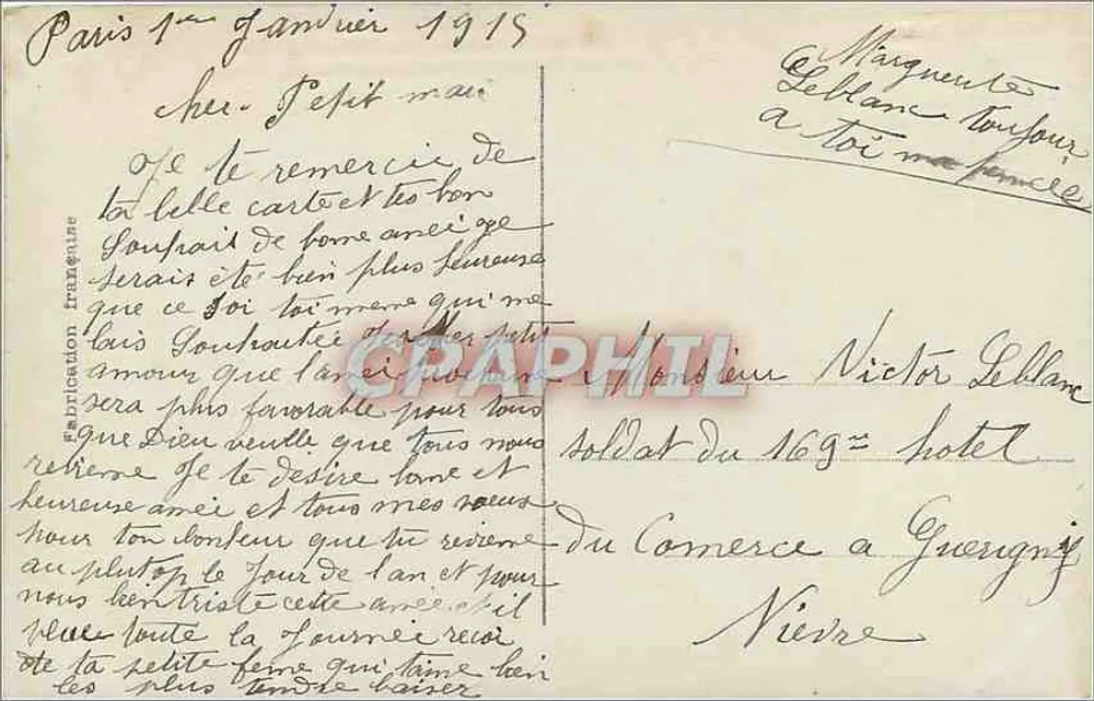Femme en robe rose — poème 'All'absent' — Glorix 76 - Verso