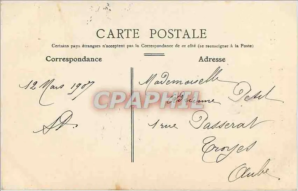 Paris — Das Rathaus: Kamin des Saals der Arcades — J. 174 - Rückseite