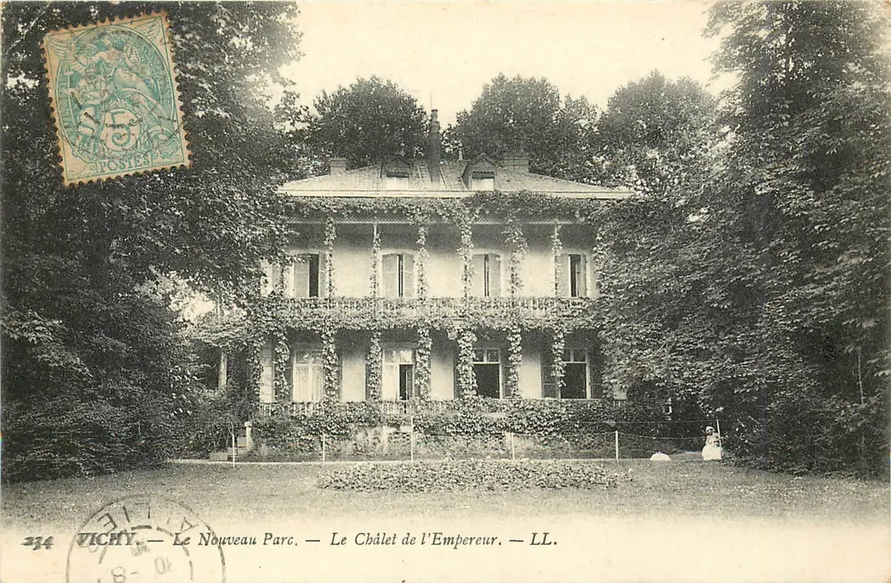 Vichy — Der Neue Park — Das Châtelet des Kaisers — LL. - Vorderseite