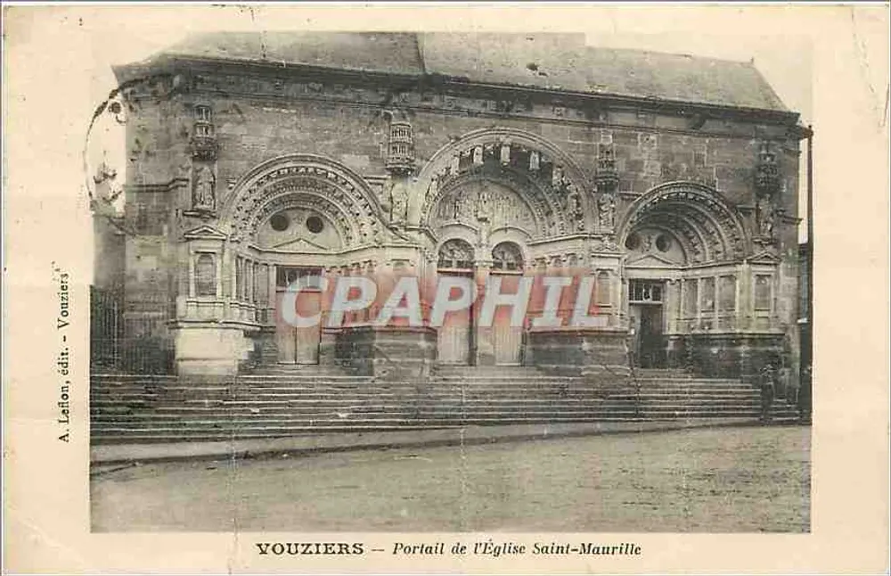 Vouziers — Portal der Kirche Saint-Maurille — A. Laïon, Verlag Vouziers - Vorderseite