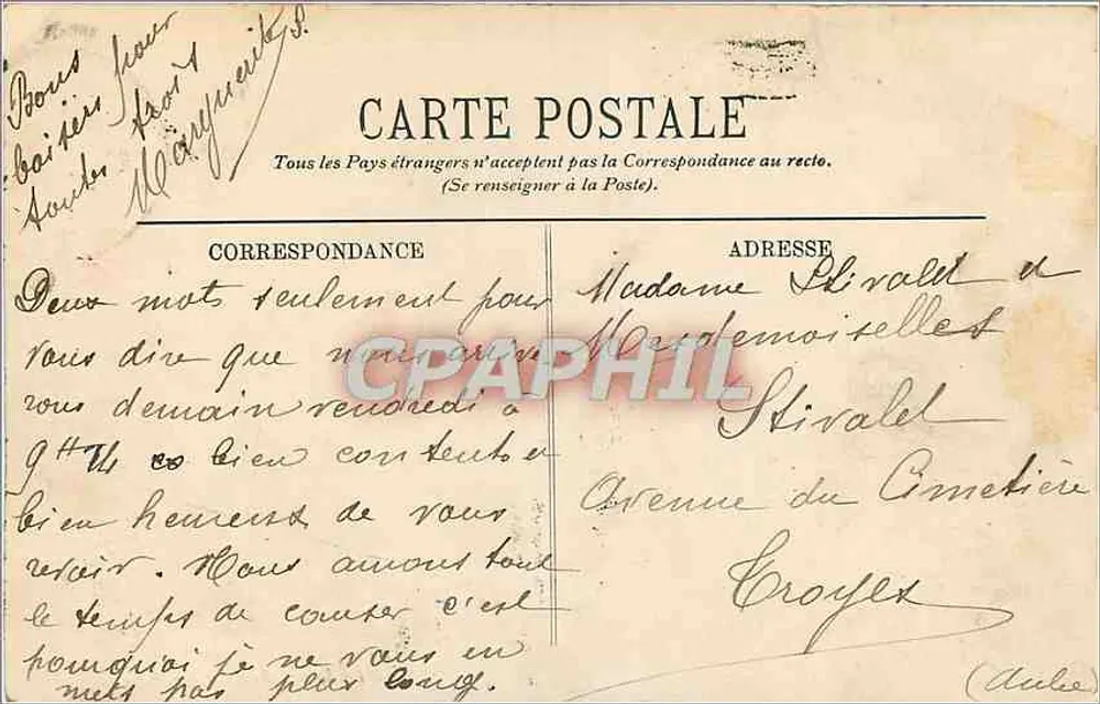 Vichy — A Fonte do Parque — LL. — n° 335 - Verso
