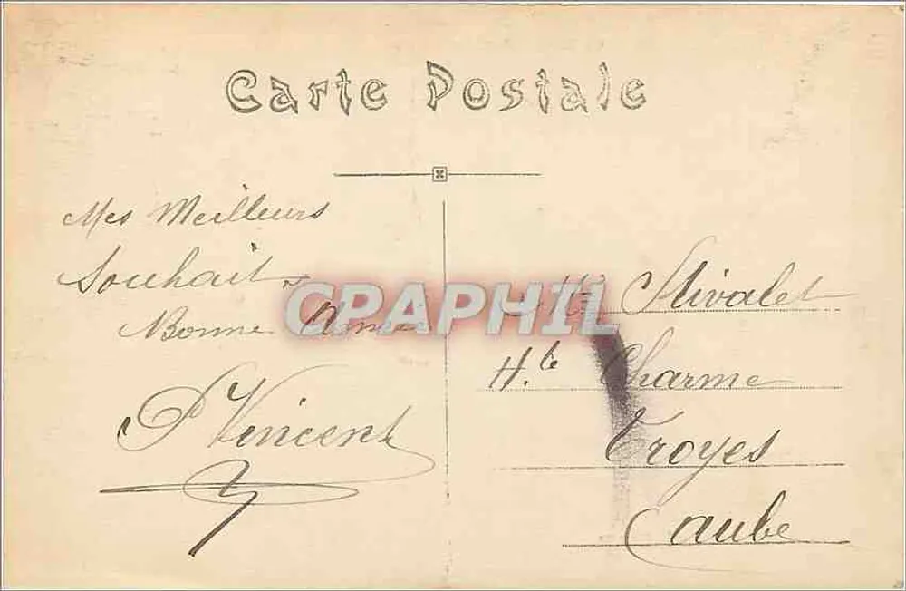 Le Rocher de Cornillon aux NEUF-PONTS — widok z mostu i skały — wydawca anonimowy, nr 6028 - Rewers