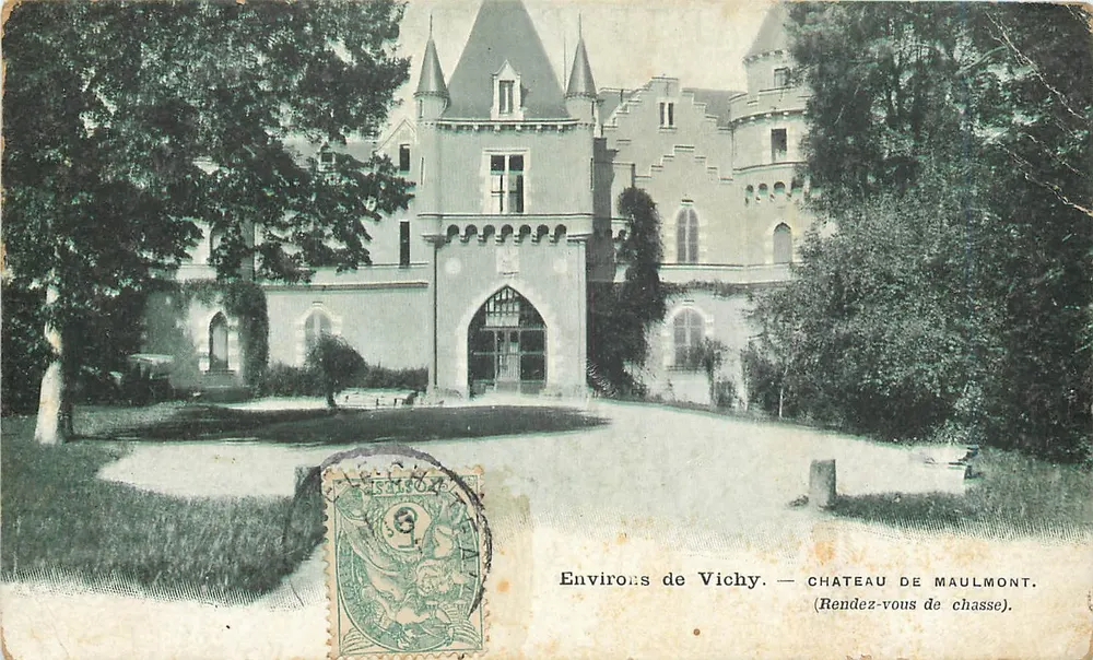 Dintorni di Vichy — Castello di Maulmont (Appuntamento di caccia) - Recto