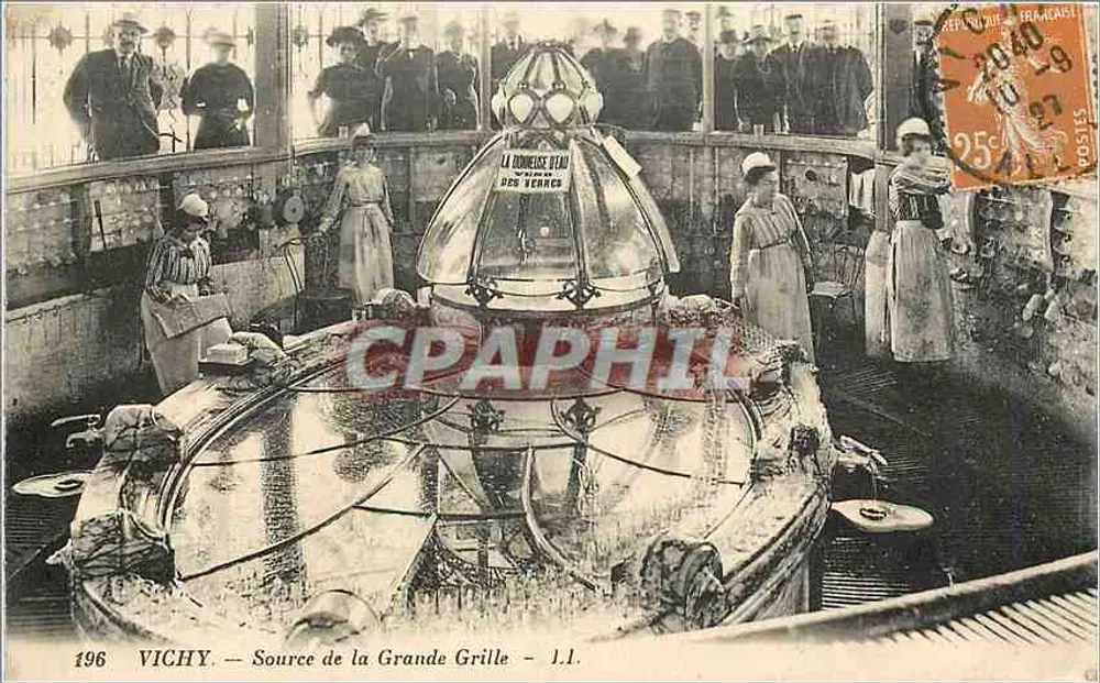 Vichy — Fonte da Grande Grille — J.L. — Editor J.L. n°196 - Frente