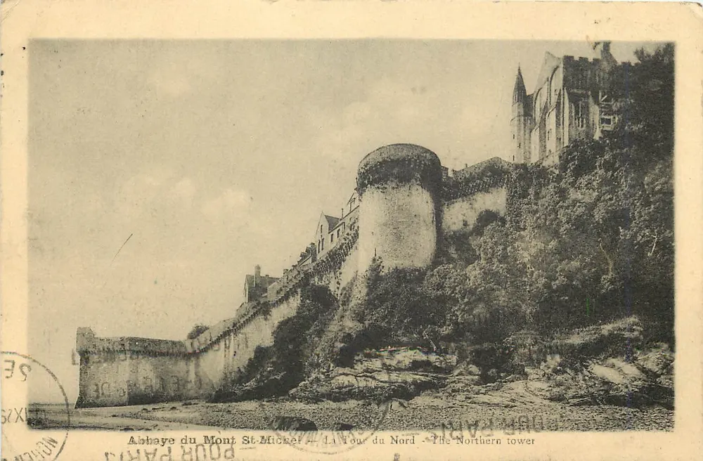 Abbaye du Mont Saint-Michel — Die Nordtour — Die Northern tower - Vorderseite