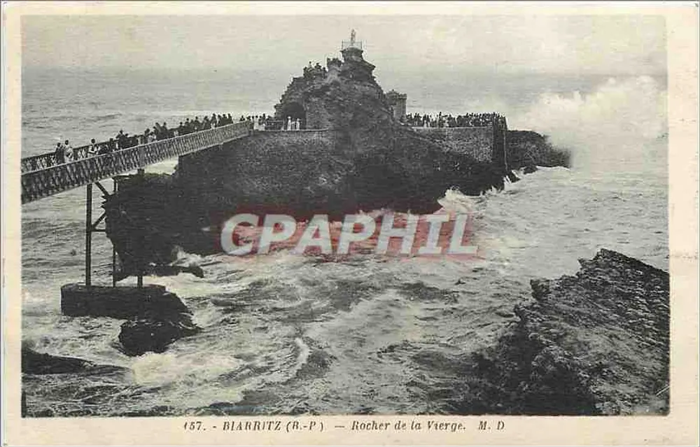 Biarritz (R-P) — Rocher de la Vierge — M. D. - Voorkant
