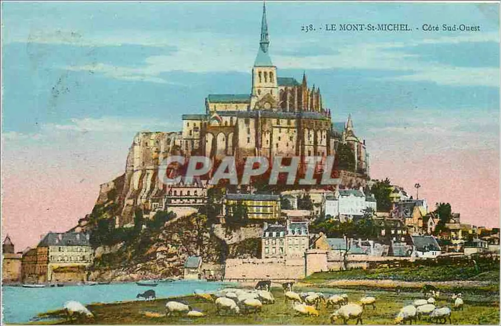 Monte-Santo-Mihiel — Lado Sudoeste — Bilhete postal antigo n°238 — editor Laurent-Nel, Reims - Frente