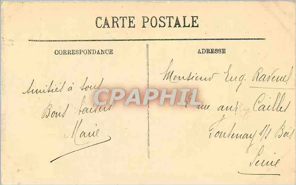 CAEN. — Denkmal der Kinder des Calvados und der Boulevard — LL. - Rückseite