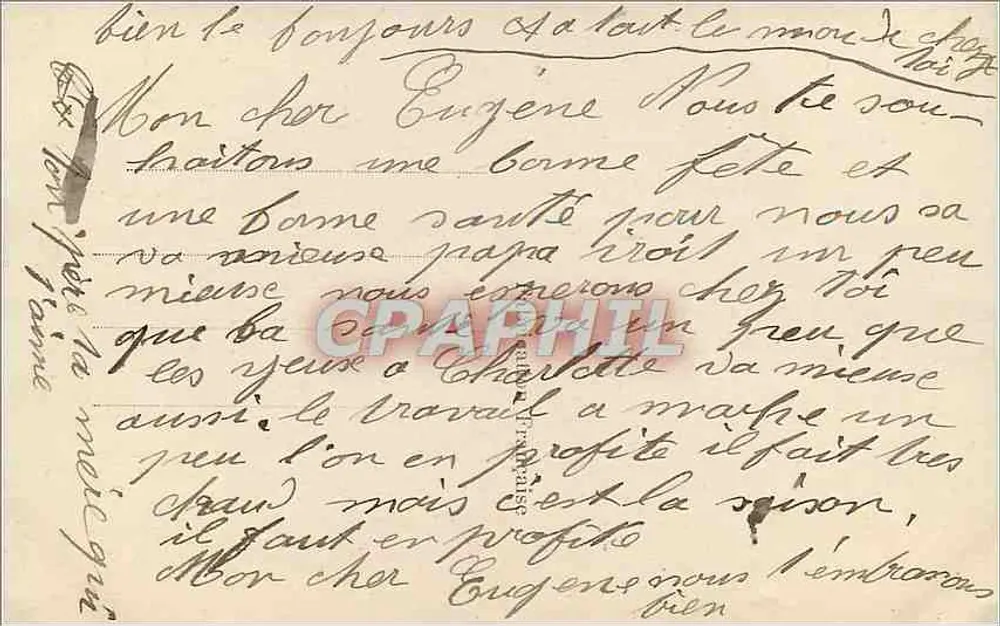 बैगेट ऑफ़ वाइओलेट्स — बॉन फेटे — DIX PARIS 2326 - पीछे