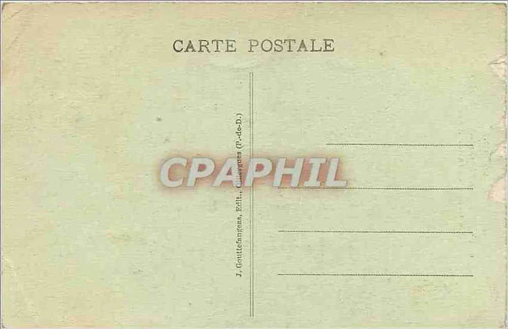 Auvergne — Schloss Murols, der große Zugangsstiege — I. Gouttefancens, Verlag (P.-de-D.) - Rückseite
