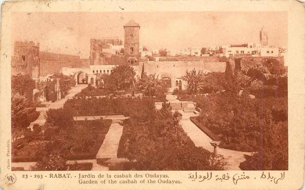 Rabat - Garten der Kasbah der Oudayas — Foto Plautrin, Nr. 23-293 - Vorderseite