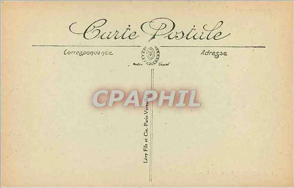 Le Tréport — Vista del puerto — II. — Editor Lévy Frères et Cie, París. - Reverso