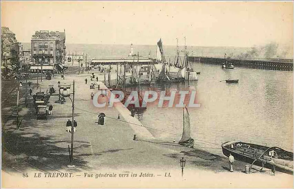 Le Tréport — Vista generale verso le Darsene — LL - Recto