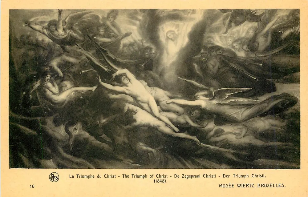 O Triunfo de Cristo — 1848 — Museu Wiertz, Bruxelas - Frente
