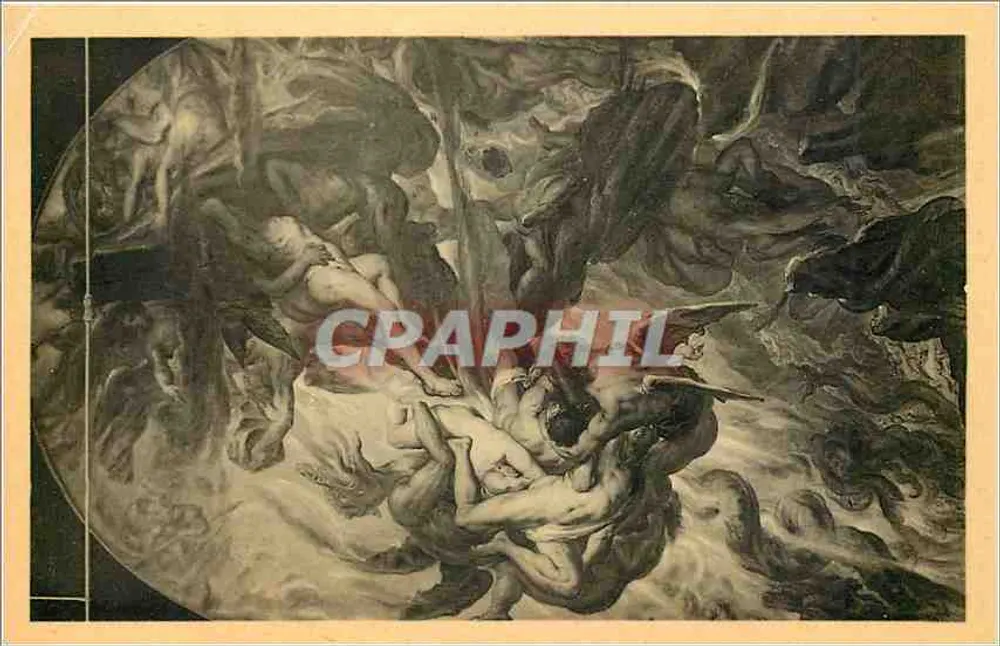 La Révolte des Enfers contre le Ciel — œuvre d'Émile Thill — Musée Wiertz, Bruxelles - Recto