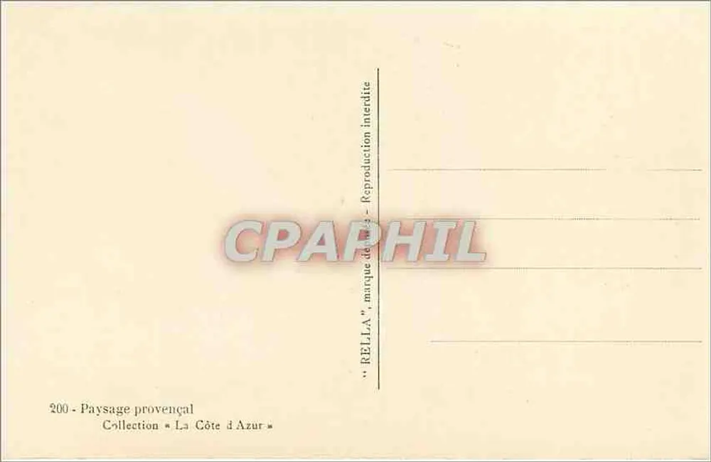 Ciprestes e casa — Mallia — editor Rella, n°200 - Verso