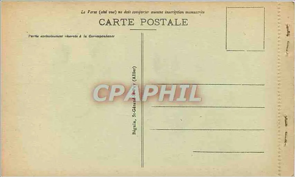 Gipfel des Puy de Dôme — Sonnenuntergang über das Meer der Wolken — L'Auvergne Pittoresque, Verlag Ideal, n° 4124 - Rückseite