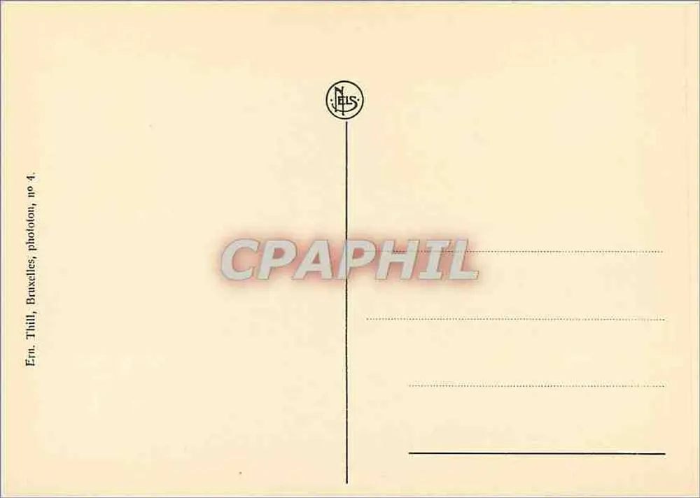 Bruxelas — Palácio de Justiça — N.ELS, no 4 - Verso