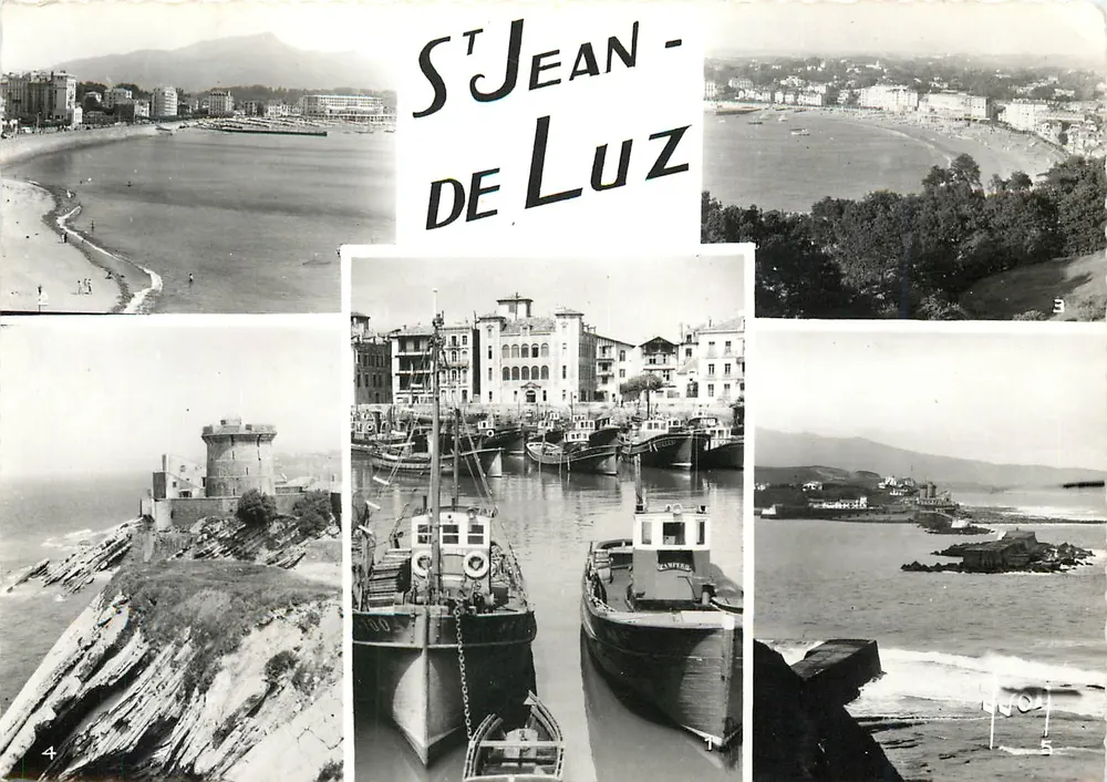 St Jean-de-Luz — Panoramablick und Hafen — Éditions d'Art Maritimes - Vorderseite