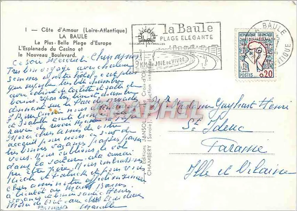 La Baule — Die Schönste Bucht Europas — Éditions Jansol - Rückseite