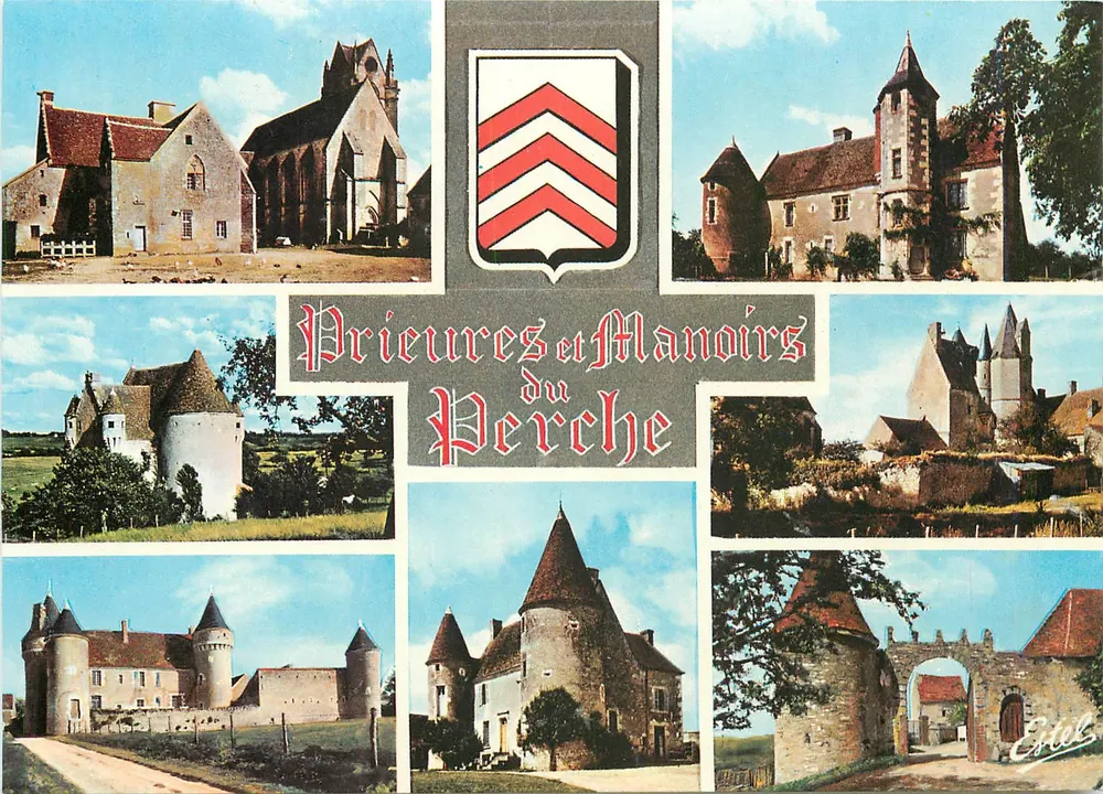 Prieurés und Manoirs des Perche — Verlag ESTEL, Nr. 10 538 R - Vorderseite