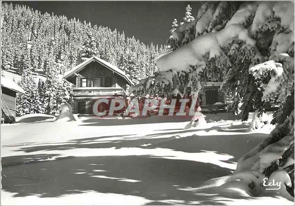 Châtel (Hoog Savoie) — Groot hotel met sneeuw — Uitgever Écly, serie-nummer niet zichtbaar - Voorkant