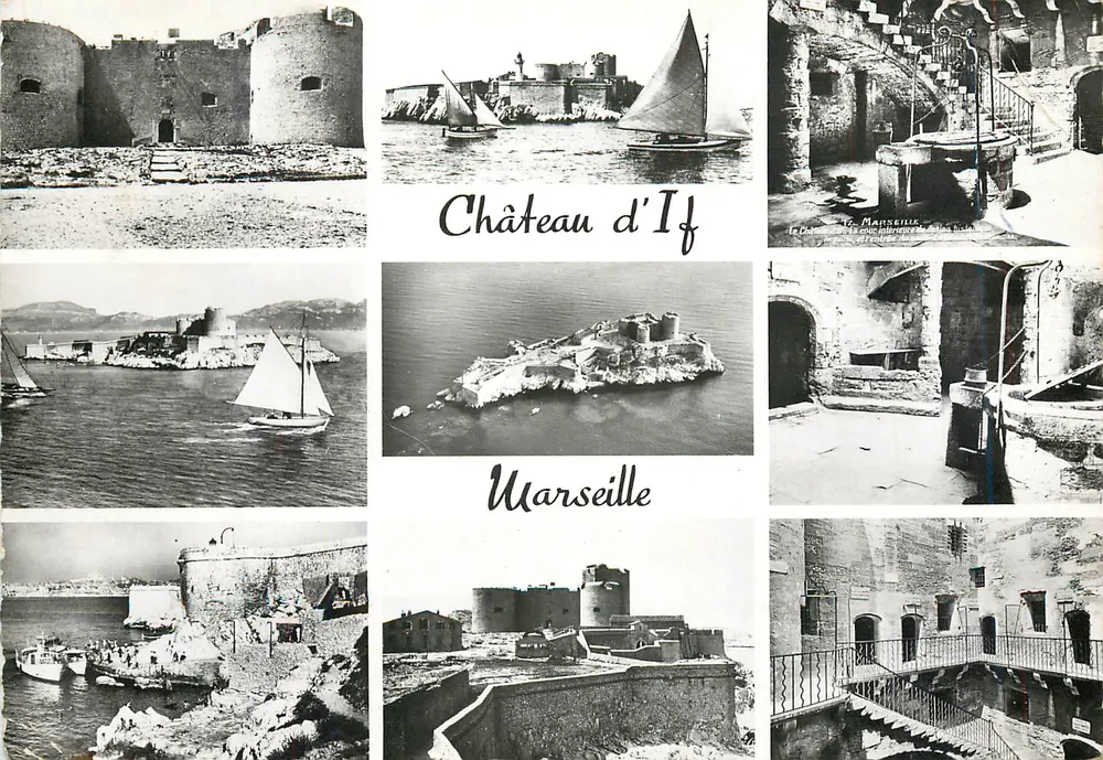 Castelo d'If — Vista geral, Torre de menagem, Poço, Pátio interno, Muralhas — Edição especial do Castelo d'If, Marselha - Frente