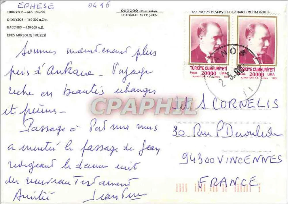 Dionysos — estátua fragmentária — EFES ARKEOLOJİ MÜZESİ, fotografia de M. Coşkun - Verso