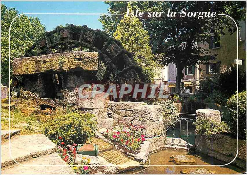 Isle sur la Sorgue — Alte Schaufelrad auf der Sorgue — Edition Magenta - Vorderseite