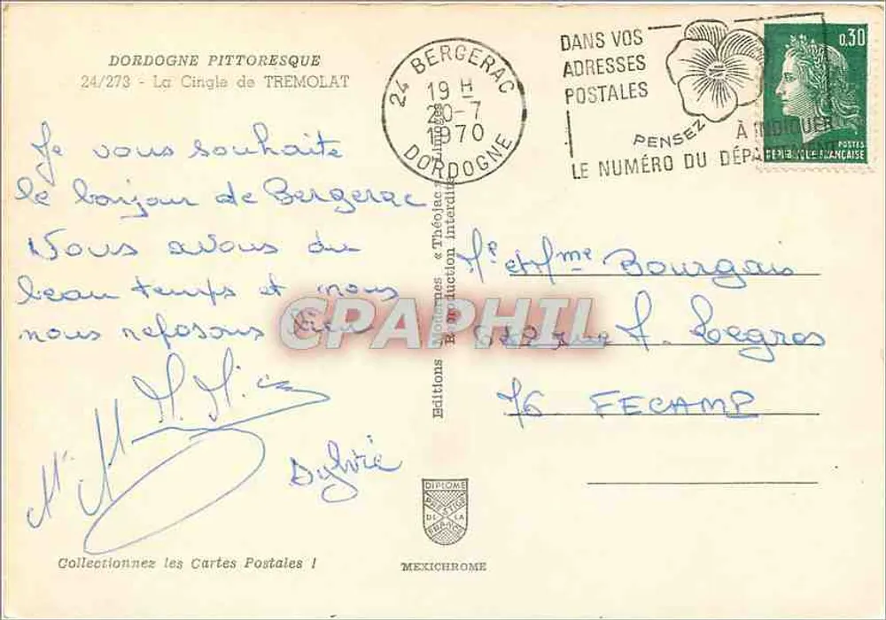 La Cingle de Tremolat — Dordogne pitoresca — Éditions IRIS - Verso