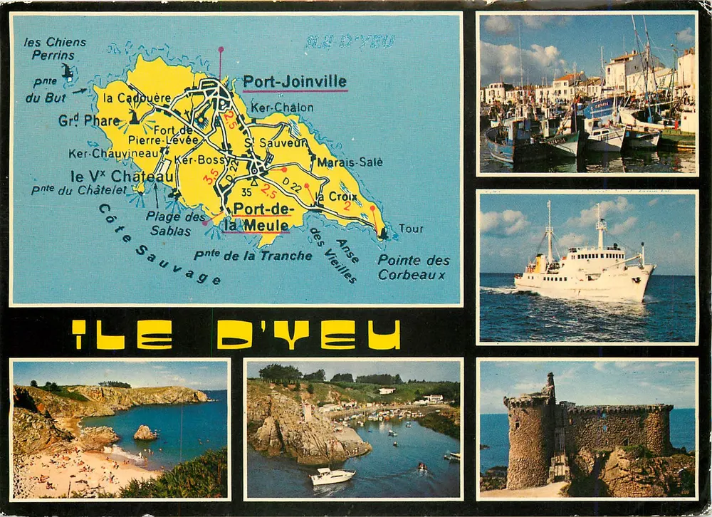 Île d'Yeu — Tourist Postcard — Éditions d'Art d'Île d'Yeu - Front