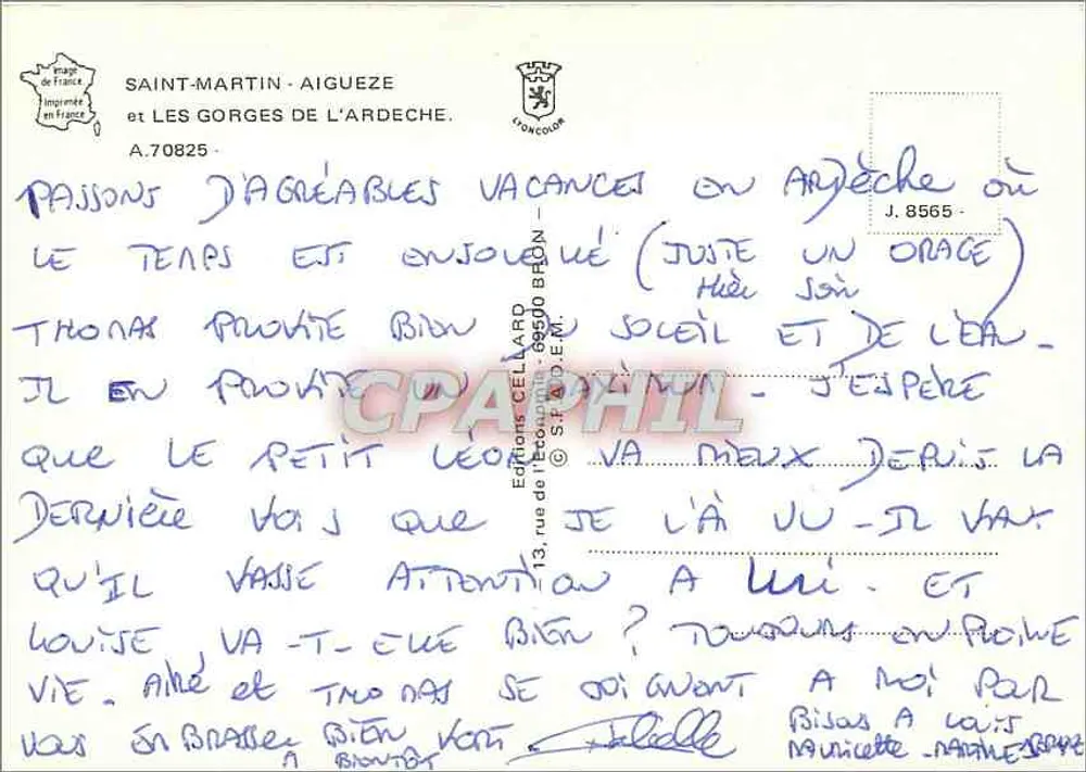 Aigueze-Saint-Martin-d'Ardeche — Vivarais — Editore Céline - Verso