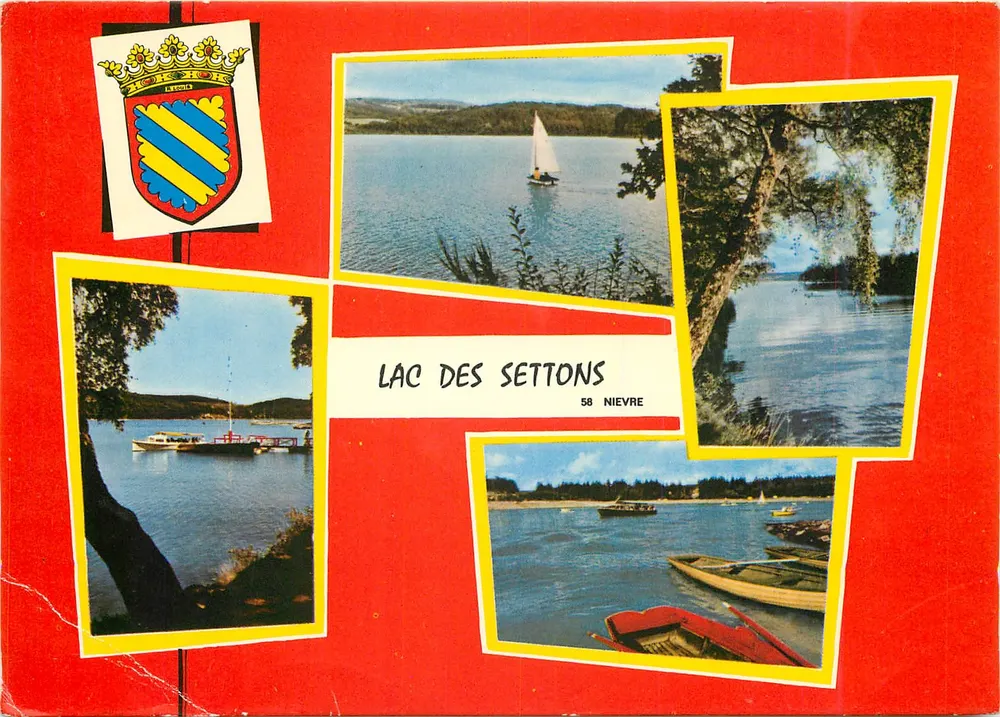 Lago dos Settons — 58 Nièvre — editor Combier Impressor - Frente