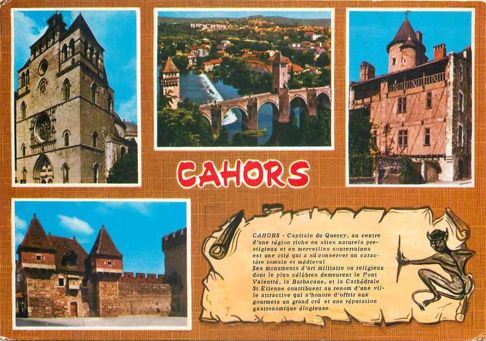 Cahors — Hauptstadt des Quercy — S.A. Cartes Postales APA-POULKALBI - Vorderseite